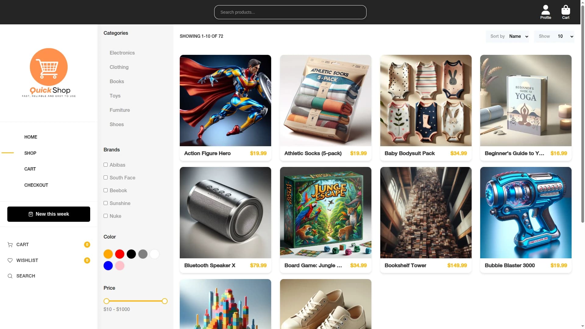 QuickShop (React)
